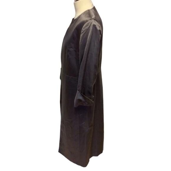MARKS & SPENCER PEWTER GREY SPECIAL OCCASION/ EVENING COAT SIZE UK 10 / … - Picture 3 of 5